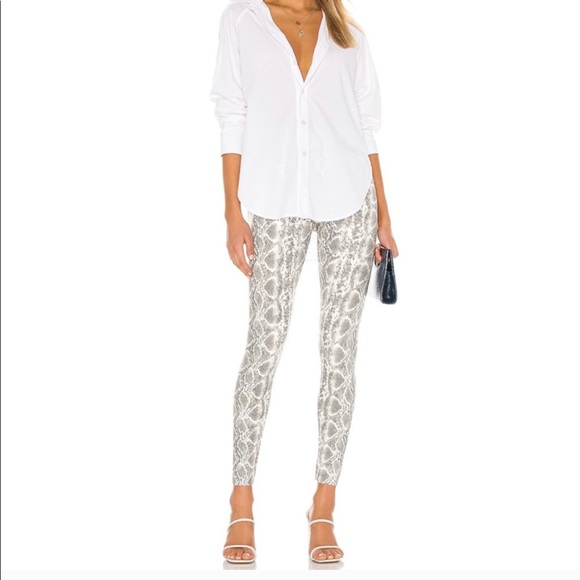 Commando | Pants & Jumpsuits | Commando White Snakeskin Legging Sz S | Poshmark